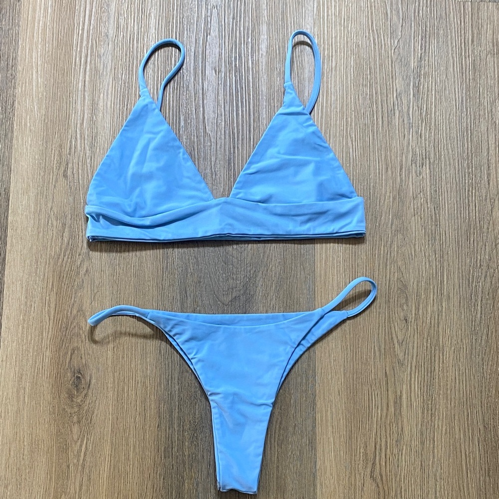 Sky Blue Bikini Set